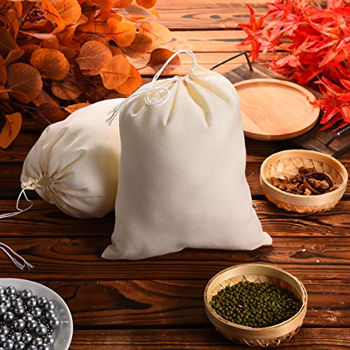 Sacs en mousseline de coton de qualité supérieure 20x25cm pour herbes et bijoux - 4