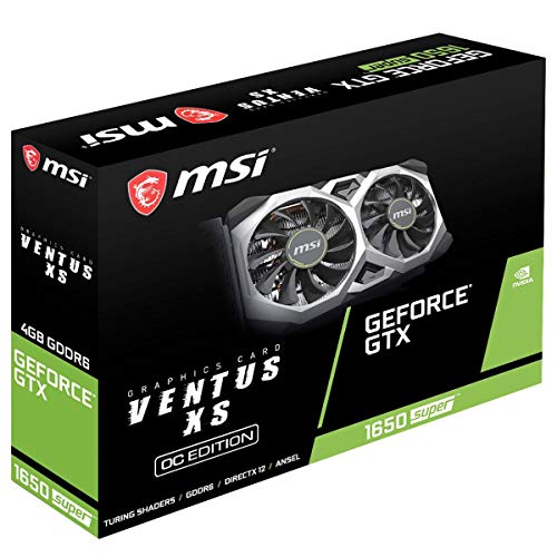 GeForce GTX 1650 SUPER VENTUS XS OC Gaming GeForce GTX 1650 Super 128-bit HDMI/DP/DVI 4GB GDRR6 HDCP Supporto DirectX 12 Dual Fan VR Ready OC Scheda grafica (GTX 1650 Super Ventus XS OC) - Scheda video - Immagine 3
