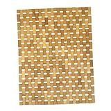 CLISPEED Alfombra Baño Bambú Antideslizante Cojín Absorbente para Interior y Exterior Tapete Entrada y Cuarto Baño Diseño Simple y Resistente