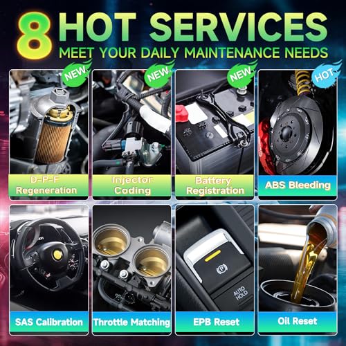 2025 FOXWELL NT624 Elite OBD2 Scanner, All System with 8 Resets ABS Bleeding/SAS/Oil/TPS/EPB/BRT/Injector/D-P-F Resets Battery Test Upgrade of NT614 Elite Car Code Reader Scan Tool for All Cars