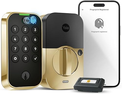 Miniatura 18 de Yale Assure Lock 2 Touch Deadbolt, Cerradura de entrada inteligente con llave en ante negro con teclado táctil conectado a Wi-Fi y escáner