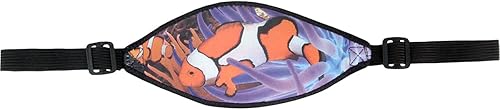 Aqua Correas de máscara con hebilla de paisajes marinos - Pez payaso