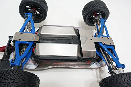 Raidenracing Stainless Steel Skid Plate Battery Servo Protector for 1/16 Mini Revo Summit 4pcs
