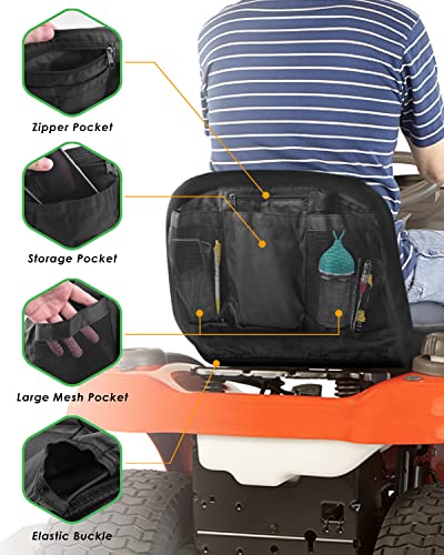 image for PACETAP Riding Lawn Mower Seat Cover, Durable Polyester Oxford Waterpr