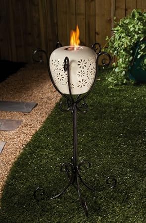 Fireside Stand, Metal, 14.5x14.5x31.5 Inches