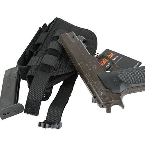 Excellent Elite Spanker Tactical Adjustable Pistol Holster For Glock M1911 G17 G18 G19 G26 G34 Xd-45Acp Cz P-10C (Black) #TOP3