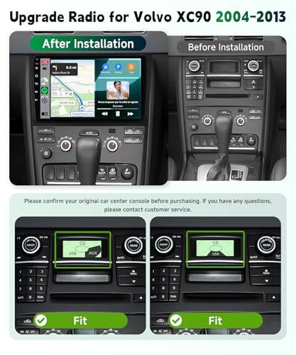 Radio Android 10.1” para Volvo XC90 2004-2013 miniatura 2