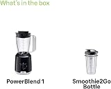 Braun Household PowerBlend 1 JB1051BK Blender with 1.5L 2 Speed Glass Canister incl. To-Go Cup and Ice Crushing Function, Kitchen Help for Crushing, Mashing and Mixing, Black - 7