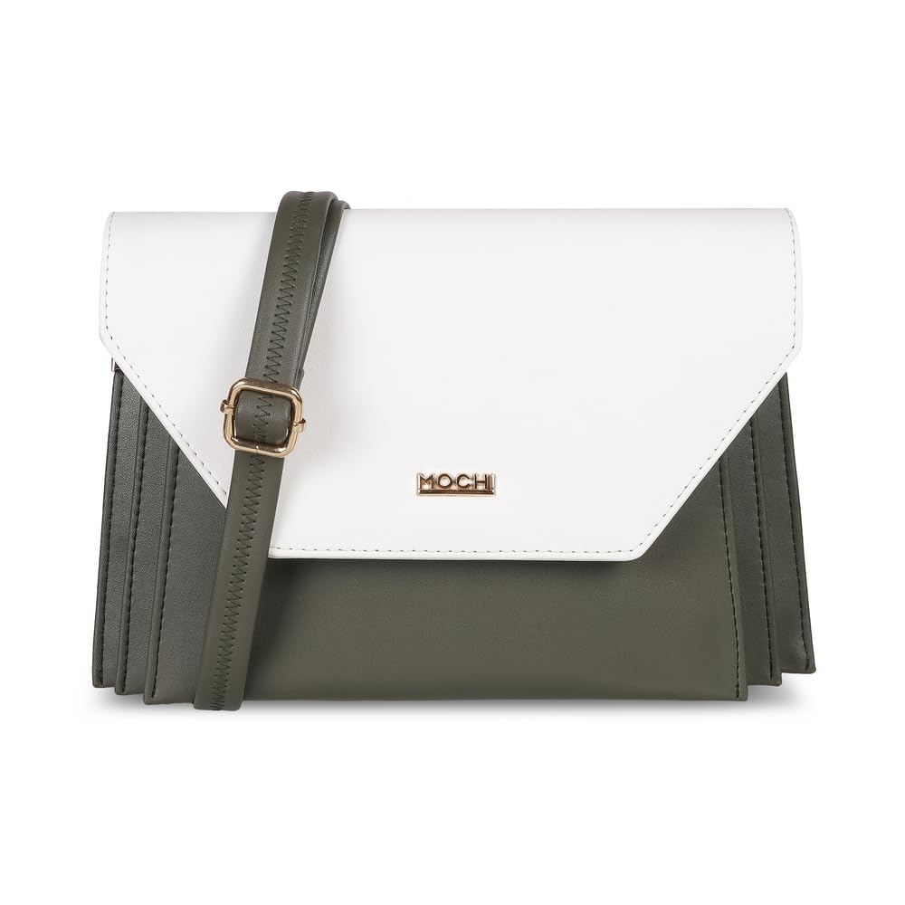 mochi Women Faux Leather Sling Bag with 3 Compartments and Magnet Flap Closure-picture-52