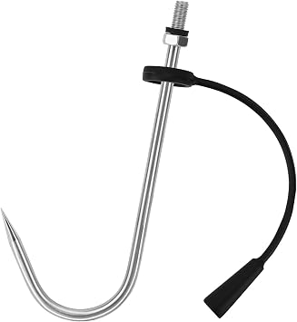 SANLIKE Stainless Steel Fishing Gaff Hook Screw Thread Protective Cover