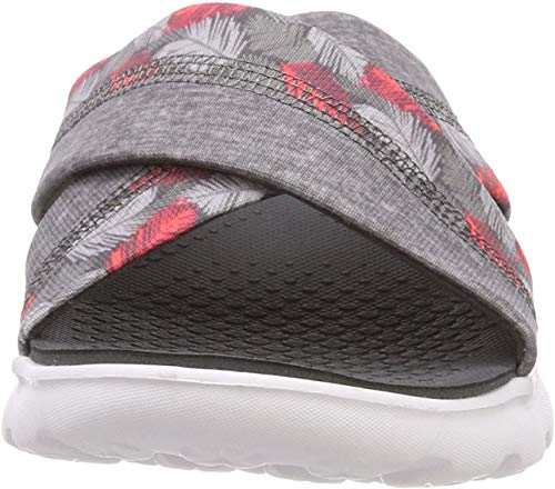 Skechers Performance Women's On The Go 400 Tropical Flip Flop, Gray Tropical, 7 M US