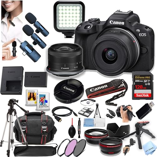 Canon EOS R50 Mirrorless Camera Bundle (Renewed)