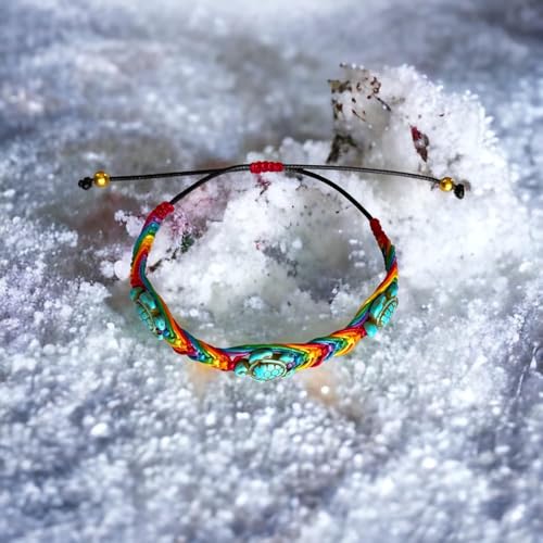 Pulsera trenzada macramé orgullo LGBT para hombre y mujer miniatura 4