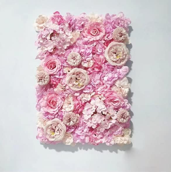 2 Pack of 16 x 24" Artificial Flower Wall Panels Flower