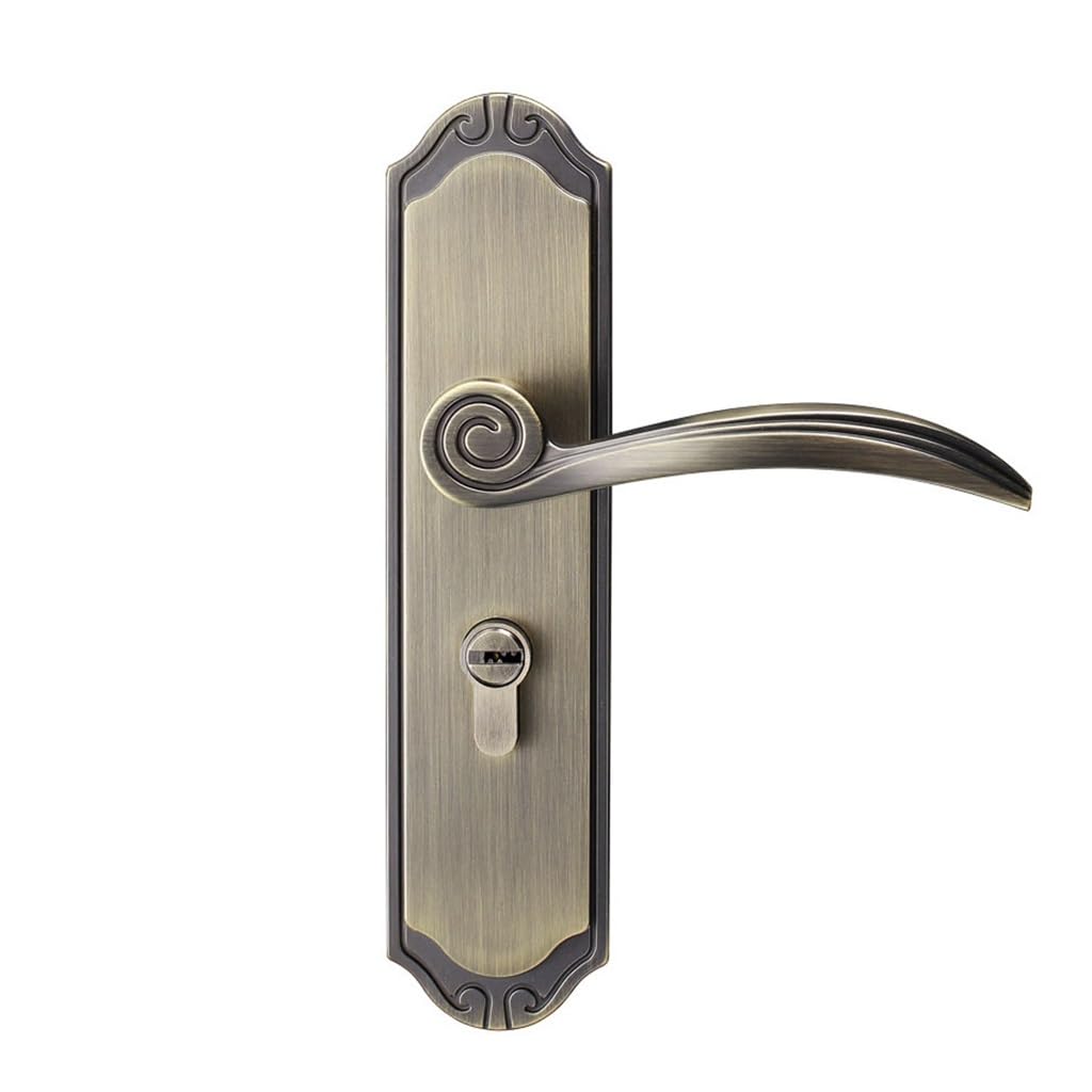 Serrure de porte de chambre en bois massif universelle et silencieuse