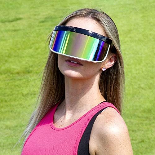 mirrored visor sunglasses