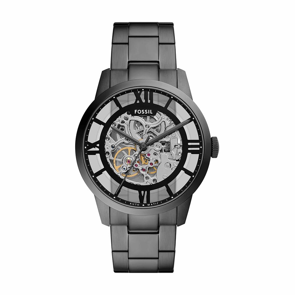 Fossil Townsman Watch for Men, Automatic Three Hand Movement with Stainless Steel or Leather Strap