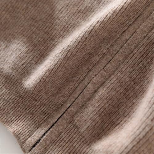 Men Zippers Hooded Cardigan Thick Casual Loose Style Sweater Merino Wool Knitwear Tops3