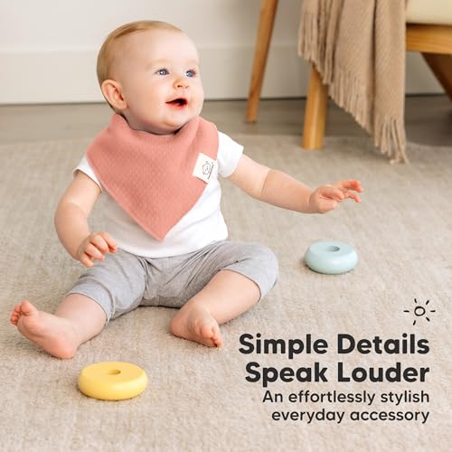 Image of KeaBabies 8pk Organic Baby Bandana Bibs for Drooling Teething (Dew /Quin)