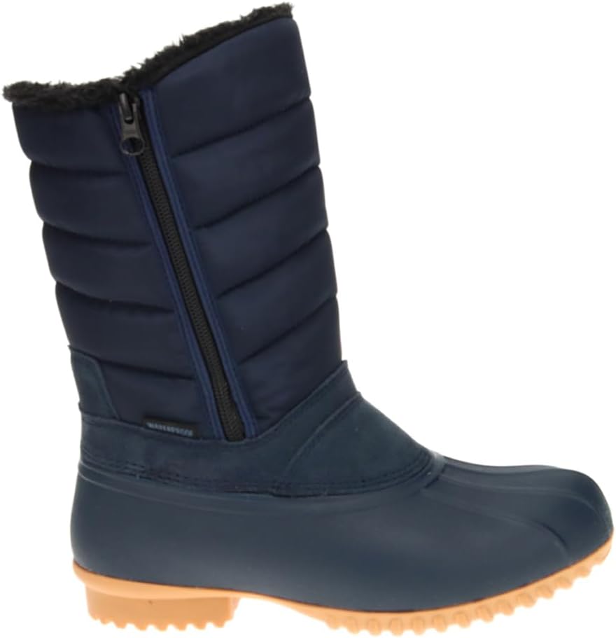 Propet Womens Illia Zippered Snow Casual Boots Mid Calf - Black 9 XX-Wide Blue