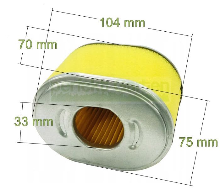 Filtro de aire compatible con escarificador de gasolina Einhell BG-SC 2240 P