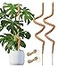 Haoledy 2 stück Rankhilfe Monstera 120cm, Biegbarer Moosstab für Monstera Pflanzenstütze mit 2 stück Juteseilen 2m, 7mm Aluminiumkern Kokosstab Pflanzen Rankhilfe Pflanzenstab Monstera Zimmerpflanzen