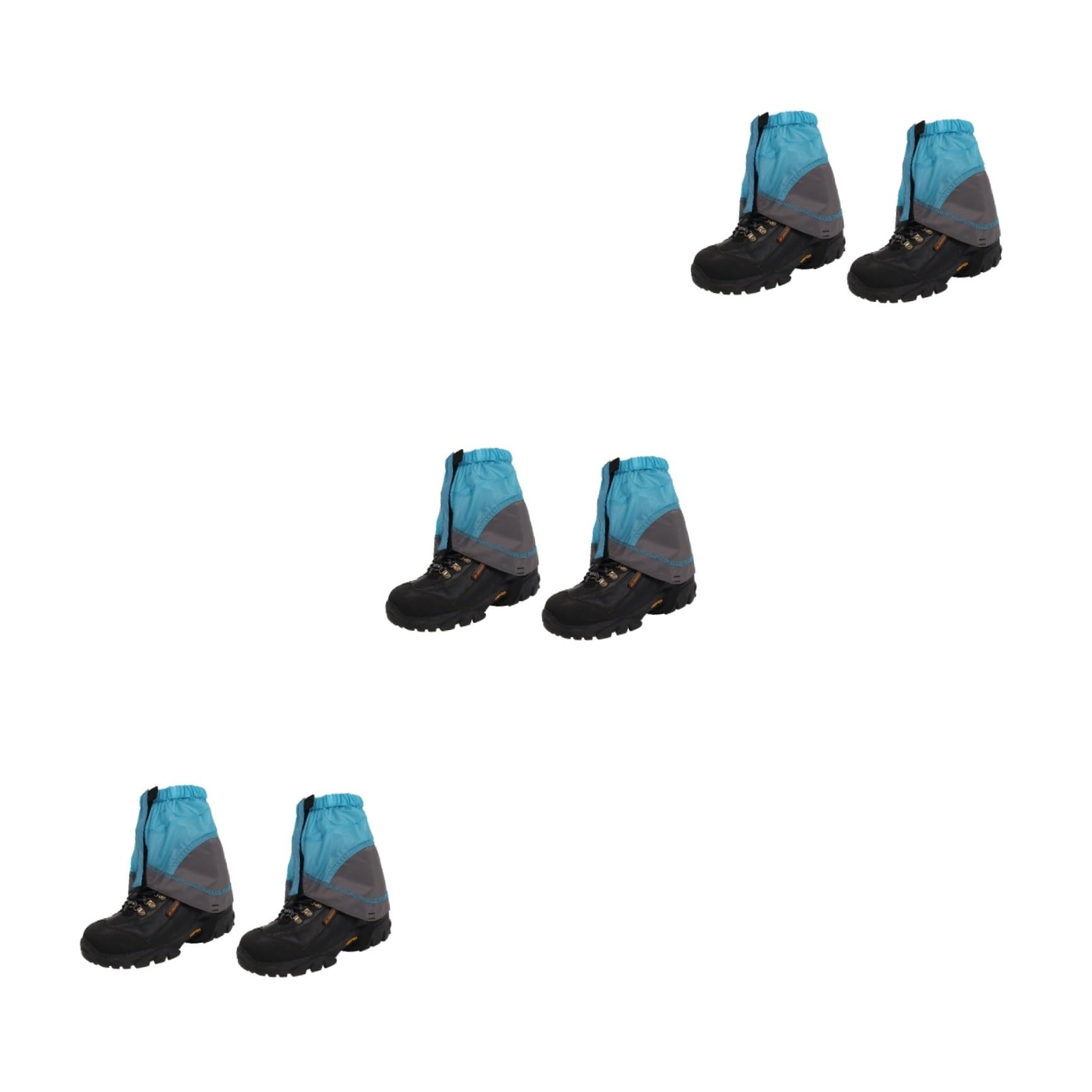 Kisangel 3pares Polainas Impermeables para Senderismo Polainas Ligeras y Transpirables para Actividades Cubrebotas Resistentes para Caminatas y Azul