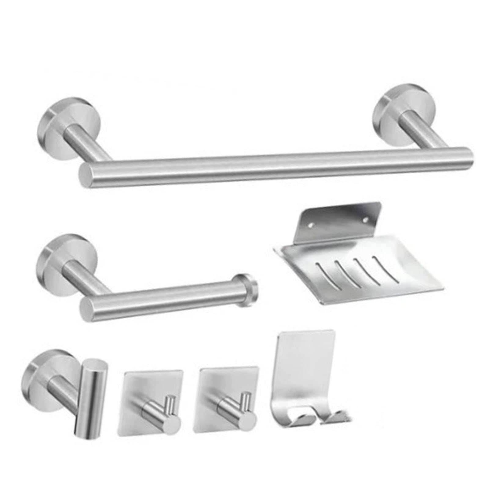 Bandeja de para baño con kit de accesorios Rengue de 7 piezas contra el desorden