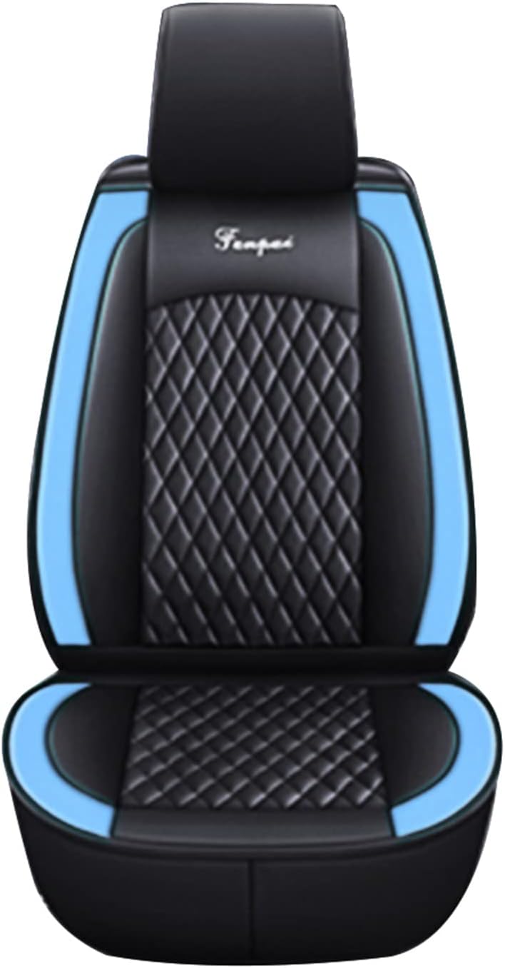 [U.S. Delivery for Infiniti fx35 fx45 m35 g35 g37 G37 ex35 Car Seat Cover Full Set Waterproof Leather Front Rear Seat Automotive Protection Cushions - CT08 Black Blue