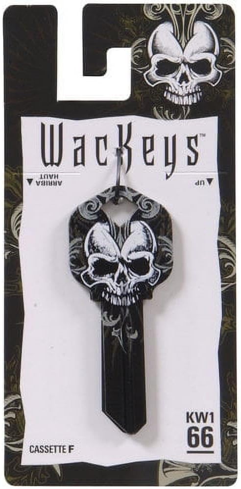 212 Main Wackey Skull House & Office Blank Single Sided Universal Key - Pack of 6