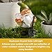 Dawhud Direct Mushroom Crystal Solar Light for Home and Outdoor Decor, Mushroom Solar Powered Flickering LED Garden Light Backyard Gnome Decoration