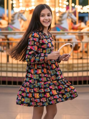 Image of Uptownie Lite Girls Knee Length A-Line Tiered Dress