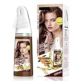 Hair Dye Comb System with Natural Herbal Formula, Black Color Cream Shampoo for Home Use, Long-Lasting Professional Results, 400ml