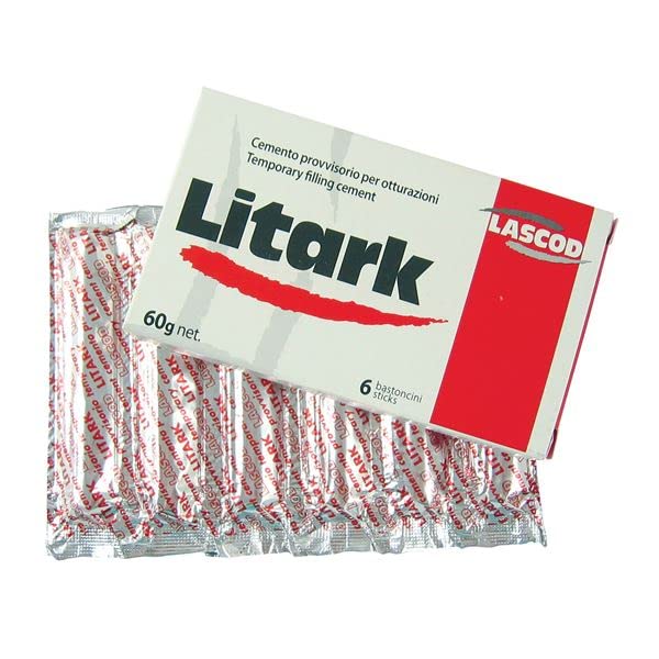 Cemento dental tipo pasta para relleno temporal de cavidades dentales Litark - 60g (6x10g)