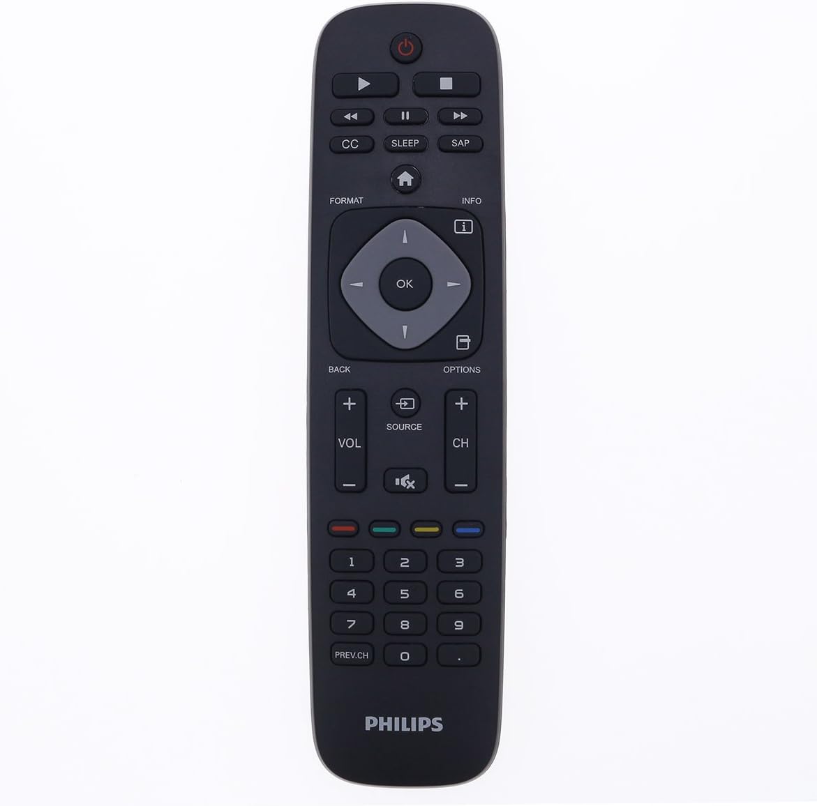 OEM URMT39JHG001 Philips Tv Remote Control for/fot 24PFL4508 24PFL4508/F7 24PFL4508F7 29PFL4508 29PFL4508/F7 29PFL4508F7 32PFL4508 32PFL4508/F7 32PFL4508F7 39PFL2708 39PFL2708/F7 Televisions
