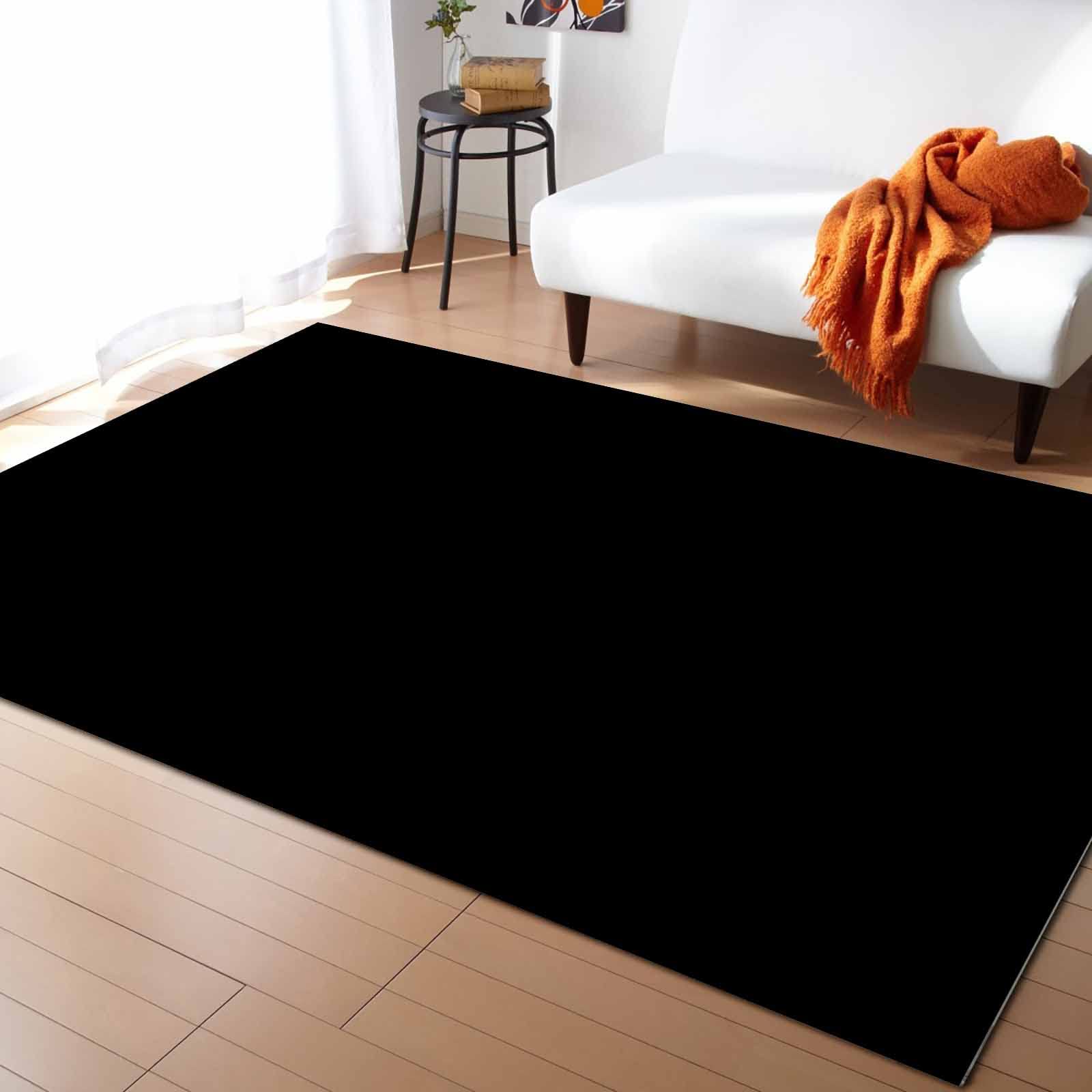 【未使用】電磁波本舗「ROOM SMARTER」カーボンブラック Amazon.com: 5' x 8' Area Rug, Black Non-Skid Rubber Backing Large