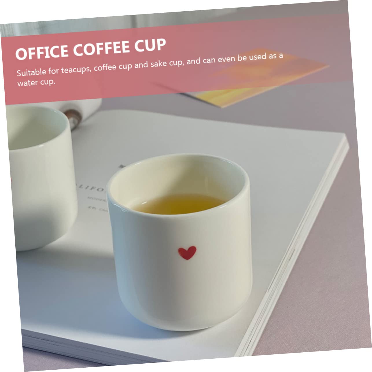 Taza de café expreso Tazas de café únicas - Taza de café Tazas en forma de corazón Taza de té de cerámica Taza de té de porcelana expreso Taza de té Taza de cerámica Vaso de jugo Amantes Concentrado