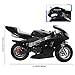 50cc Kids Dirt Bike, 2-Stroke Gas Power Motocross, Mini Pocket Bike with Front Rear Disc Brakes, Rubber Handlebar, 1.25L Gas Tank, Birthday Gifts for Boys Girls