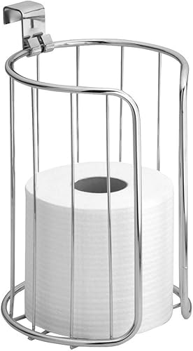 iDesign Classico - Organizador de papel higiénico de metal para almacenamiento de baño 63 x 59 x 98in color cromado