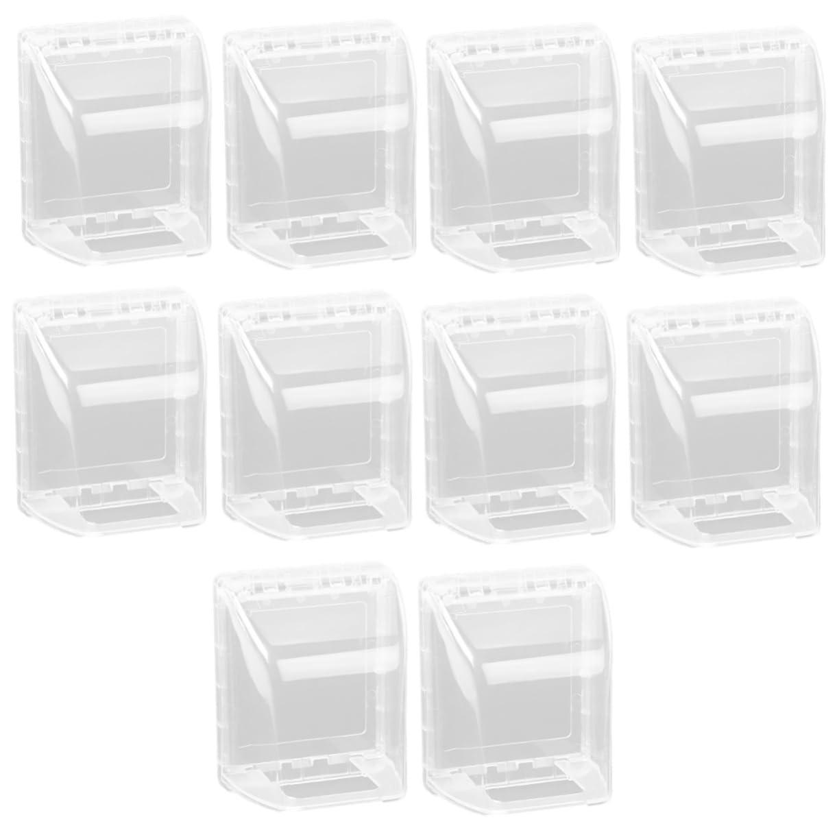 SHINEOFI 5 Ensembles Capot De Protection De Prise Cache-fil Pour Mur Sécurité Prise Électrique Protecteur Preuve Couvertures De Sortie Bébé Imperméabilisant Blanche Plastique 2 Pièces * 5