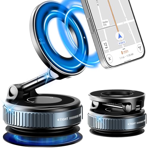 FBW Magnetic Phone Holder for Car, 2026 Model N52 Magnets Pro, 108 LBS Ultra Strong Suction, Ideal Gift for Drivers, Perfect Present for Car Lovers, Magnetic Compatible