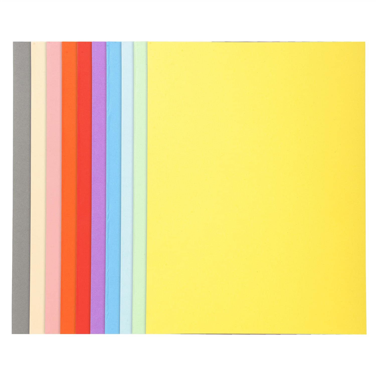 Exacompta – Set di 5 pacchetti di 50 cartelline Forever® 180 100% riciclata 24 x 32 cm colori assortiti