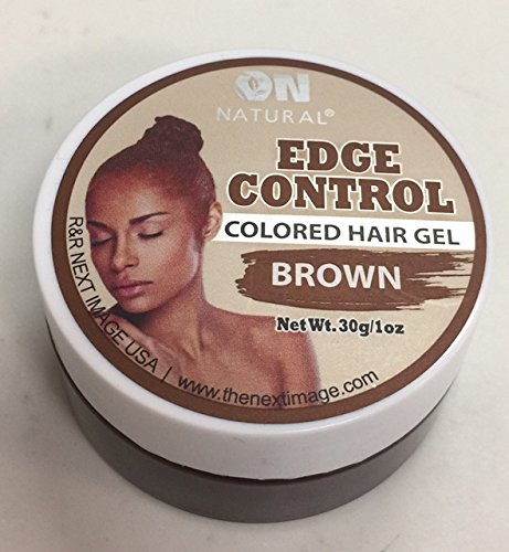 On Natural Edge Control Hair Colored Gel, Brown, 1 Ounce
