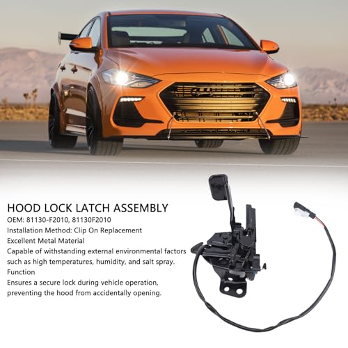 Assemblage de verrouillage de capot moteur Elantra Sedan 2017