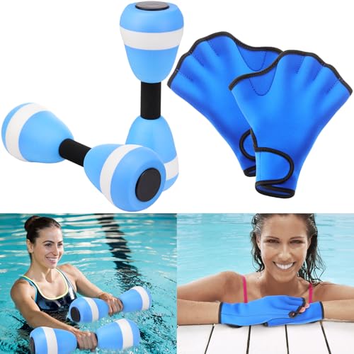 Water Aerobics Set for Aquatic Exercise 1 Pair Neoprene Swimming ...