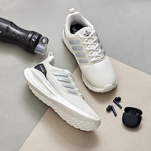 Image of Duke Mens Lace-Up Sports Shoes | Ideal for Gym, Walking, Jogging, Running & Training | Mesh Upper and Moulded Insole Black