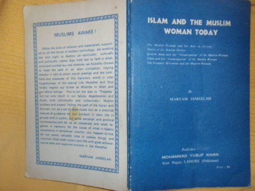 Islam and the Muslim woman today: Maryam Jameelah: Amazon.com: Books