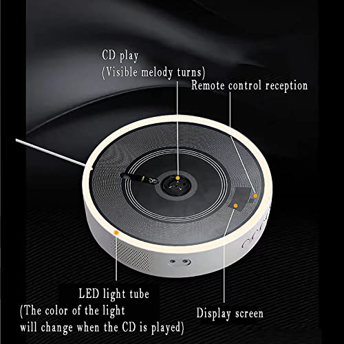 Lecteur CD de table avec télécommande et lumière LED pour la chambre - 8