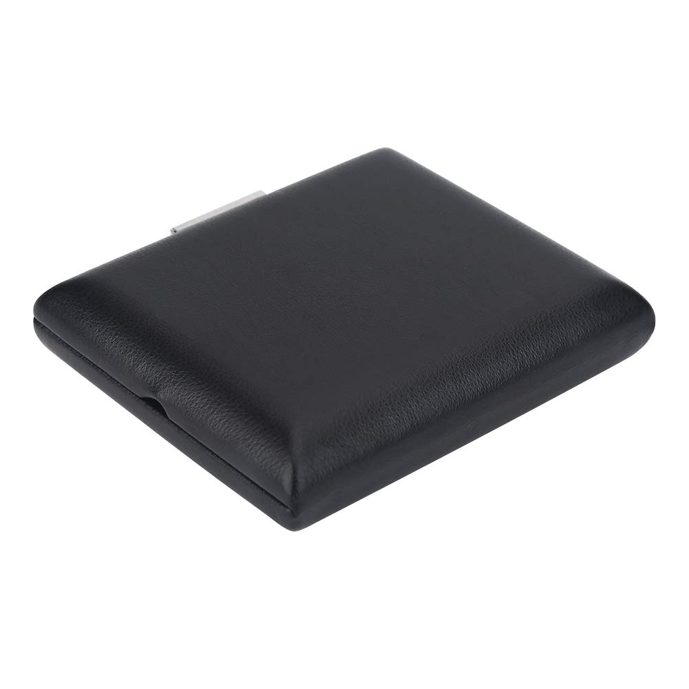 Housse en cuir PU noir Basson Reed Container Box Case avec des fentes pour le stockage 3 pièces anches pour les amateurs de basson,Accessoires De Jeu