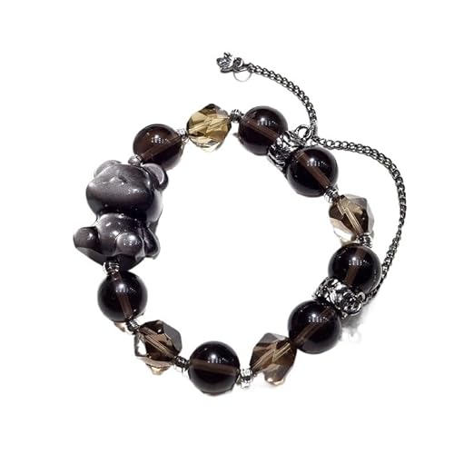 MIXIUJIEN �V�R�X���[�L�[�N�H�[�c�u���X���b�g ? �z���C�g�N�H�[�c&�V���o�[�A�N�Z���g�t��15mm�N���X�^���r�[�Y ? �n���h���C�h�W�F���X�g�[���u���X���b�g �j�����p, One Size, ��΂Ȃ�